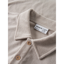 NAME IT T-shirt Finti Terry Polo Chateau Gray